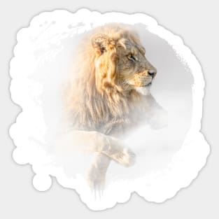 Lion Animal Wildlife Jungle Nature Freedom Safari Adventure Sticker